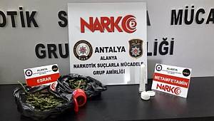 Alanya'da uyuşturucu operasyonunda 2 şüpheli yakalandı