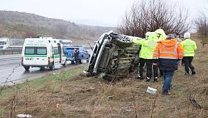 Bolu TEM otoyolunda meydana gelen feci kazada Sürücü hayatını kaybetti