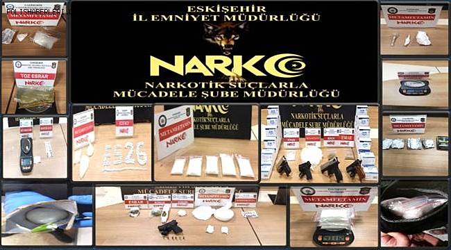 Eskişehir merkezli 4 ilde sokak satıcılarına yönelik uyuşturucu operasyonu düzenlendi