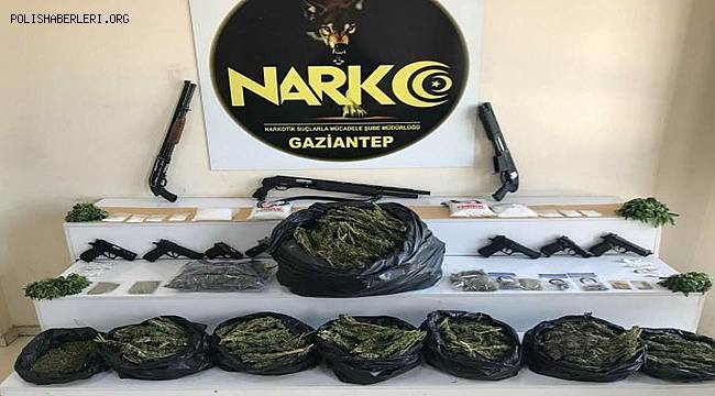 Gaziantep'te 950 Polisin katıldığı Narko-Şahin 27 Operasyonunda 29 kişi gözaltına alındı