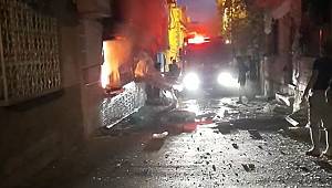 Gaziantep'te doğalgaz bomba gibi patladı 3 kişi yaralandı