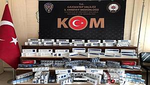 Gaziantep'te kaçak bin 323 paket kaçak sigara ele geçirildi