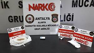 Gaziantep'ten Alanya'ya getirilen uyuşturucu polise takıldı