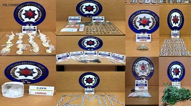İzmir'de uyuşturucu operasyonlarında 7 şüpheli tutuklandı