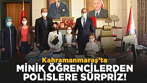 Kahramanmaraş'ta Öğrencilerden Emniyet Müdürü'ne Polis Haftası Sürprizi
