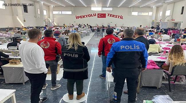 Mersin Polisi Tekstil Atölyesini Ziyaret Ederek Bilgilendirme Yaptı