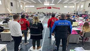 Mersin Polisi Tekstil Atölyesini Ziyaret Ederek Bilgilendirme Yaptı