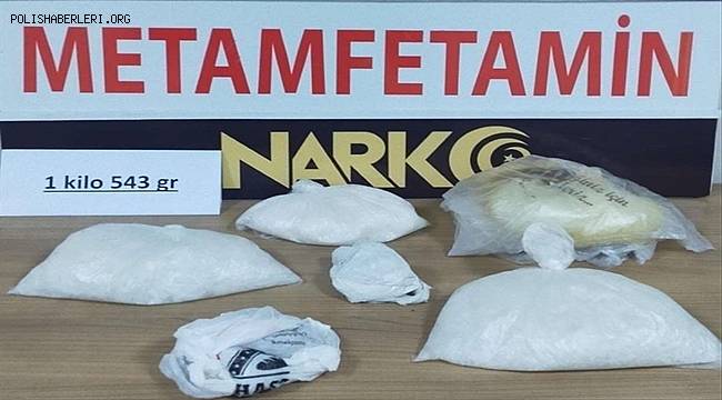 Nevşehir'de bir buçuk kilo uyuşturucu ele geçirildi