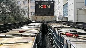 Osmaniye'de kaçak 12 bin litre akaryakıt ile 1280 paket sigara ele geçti
