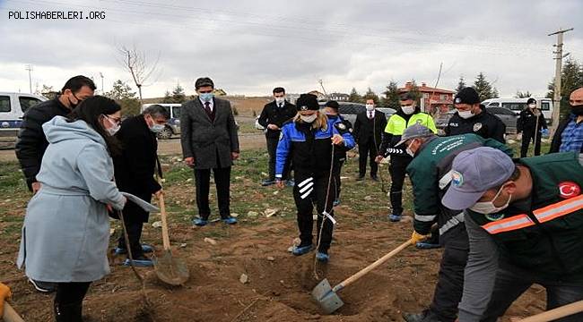 Polis Teşkilatı İçin Gölbaşı'nda ağaç dikimi gerçekleştirildi