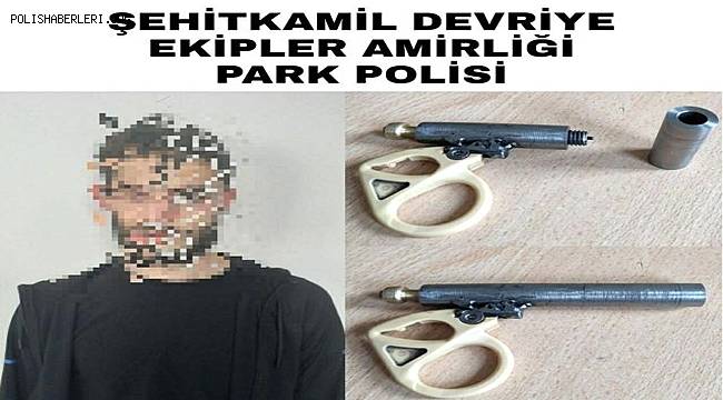 Şüpheli şahsın üzerinden suikast silahı çıktı
