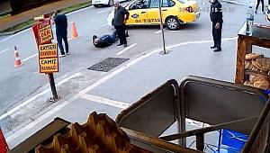 Taksicinin vurulma anı güvenlik kameralarına böyle yansıdı