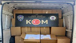 Adana'da 1.4 Milyon Gümrük Kaçağı Makaron ele geçirildi