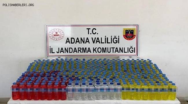 Adana'da 330 litre sahte içki ele geçti 