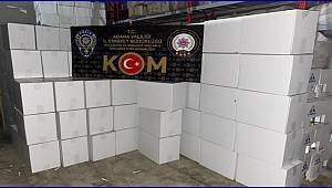 Adana'da gümrük kaçağı 2 milyon makaron ele geçirildi 