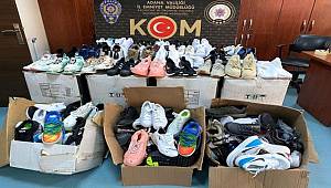 Adana'da Gümrük Kaçağı 237 çift taklit Ayakkabı ele geçirildi