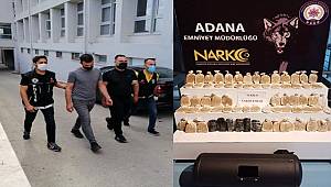 Adana'da Narkotik ekiplerince bir otomobilin yakıt deposundan 14 kilo esrar ele geçirildi
