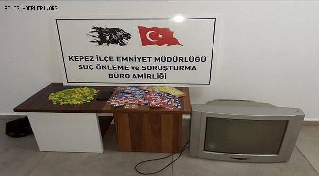 Antalya'da kumar operasyonunda 16 kişiye 71 bin 376 TL ceza