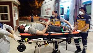 Bursa'da motosikletten düşüp 50 metre sürüklenen sürücüsü ağır yaralandı