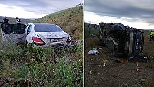 Bursa-İzmir Otoyolunda iki otomobil çarpışması sonucu 1 kişi hayatını kaybetti