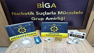 Çanakkale Biga ilçesinde uyuşturucu operasyonu
