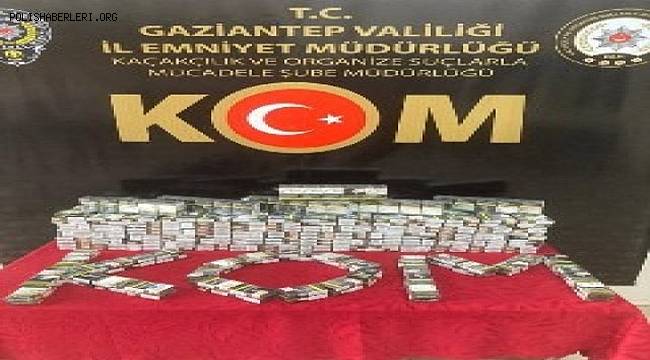 Gaziantep'te 850 paket sahte bandrollü sigara ele geçirildi