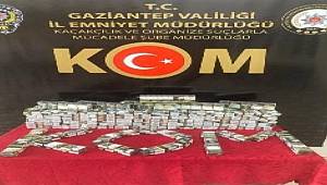 Gaziantep'te 850 paket sahte bandrollü sigara ele geçirildi