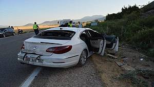Gaziantep'te şarampole devrilen otomobildeki 4 kişi yaralandı