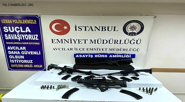 İstanbul Avcılar'da bir kafeden adeta cephane çıktı