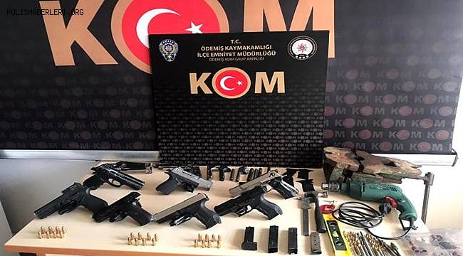 İzmir'de evini silah imalathanesine çeviren şüpheli yakalandı
