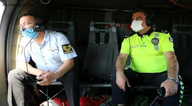 Manisa'da Helikopterli Denetim Sıklaştırıldı Kural İhlali Yapan Sürücülere Ceza Yağdı