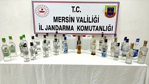 Mersin'de 50 litre sahte içki ve 10 litre etil alkol ele geçirildi