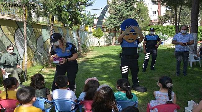 Şanlıurfa'da anaokulu öğrencilerine polis eğitim verdi 