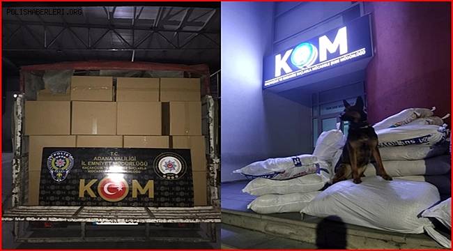 Adana'da 2 milyon 750 bin kaçak makaron ele geçirildi