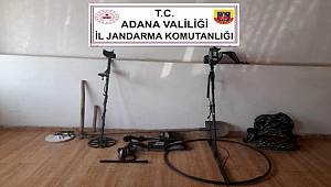 Adana'da kaçak kazı yapan 4 kişi suçüstü yakalandı