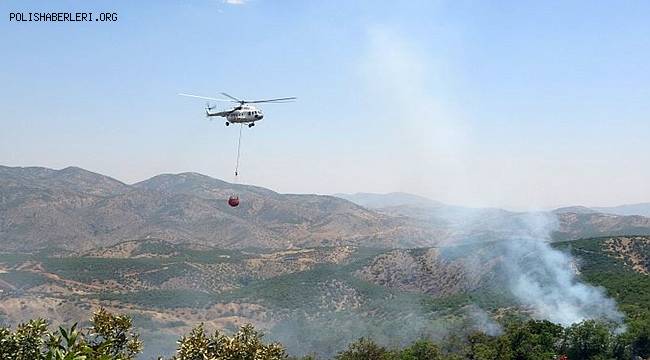 Bingöl’de iki gündür süren orman yangınına havadan ve karadan müdahale ediliyor
