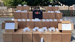 Gaziantep'te 1 milyon 8 bin adet kaçak makaron ele geçirildi 