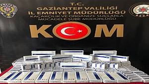 Gaziantep'te 2 bin 880 paket gümrük kaçağı sigara ele geçirildi
