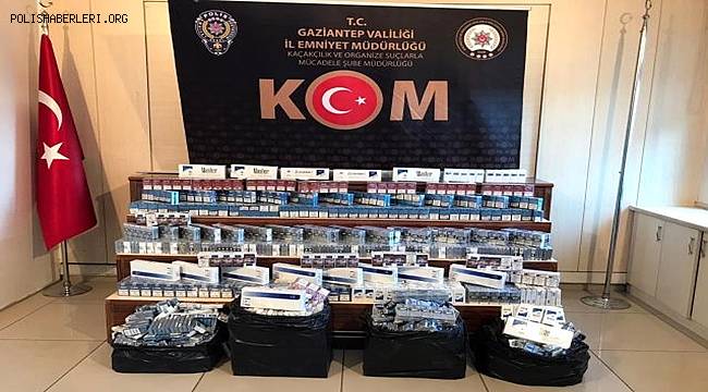 Gaziantep'te 3 bin 400 paket kaçak sigara ele geçirildi