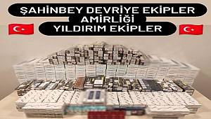 Gaziantep'te 4 bin 297 paket kaçak sigara ele geçirdi