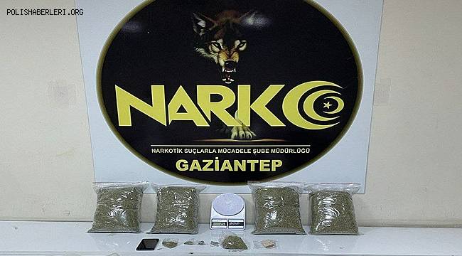 Gaziantep'te 4 kilo 110 gram uyuşturucu ele geçirildi