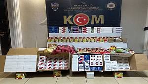 Hatay’da kaçak sigara malzemeleri ele geçirildi