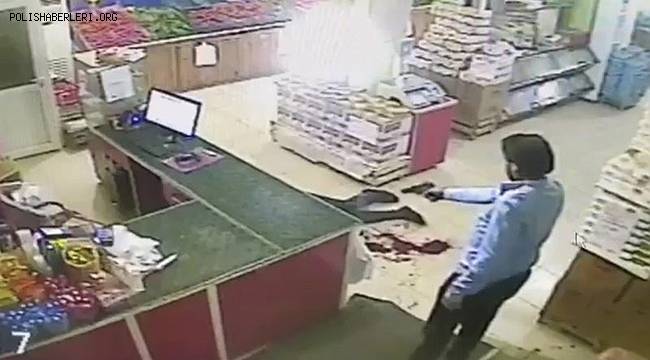 Konya'da market sahibinin öldürülmesi kamerada