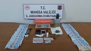 Manisa'da Uyuşturucu ve Esrarla yakalanan Şahıs gözaltına alındı