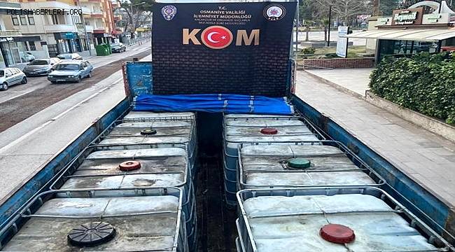 Osmaniye merkezli 5 ilde Piyasa değeri 1 milyon lira değerinde yakıt ele geçirildi