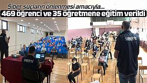 Sakarya Siber ekiplerince 469 öğrenci ve 35 öğretmene eğitim verildi