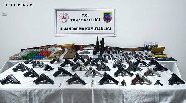 Tokat'ta kurusıkıyı tabancaları gerçeğine dönüştürüyordu yakalandı