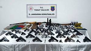Tokat'ta kurusıkıyı tabancaları gerçeğine dönüştürüyordu yakalandı