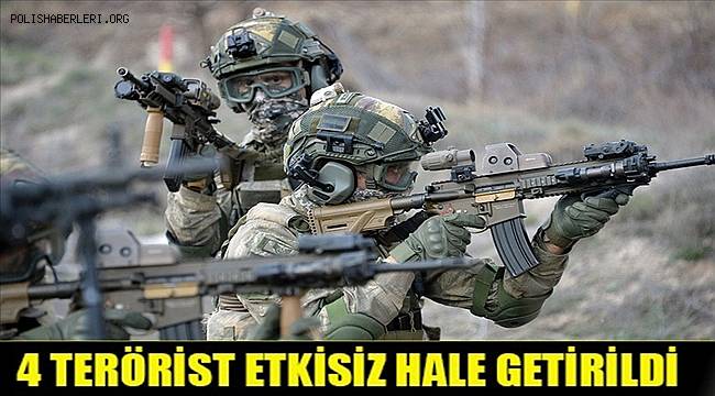 Barış Pınarı bölgesinde 4 PKK/YPG’li terörist etkisiz hale getirildi