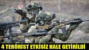 Barış Pınarı bölgesinde 4 PKK/YPG’li terörist etkisiz hale getirildi